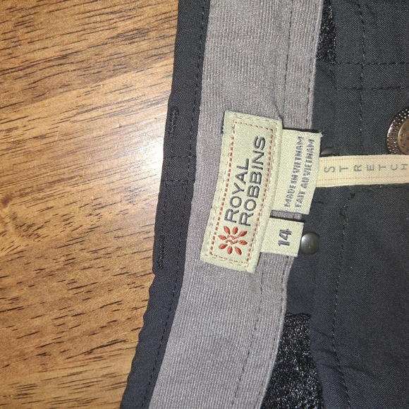 Royal Robbins Jammer Capri Pants Womens Size 14 Trim Fit Stretch Black - Picture 6 of 8